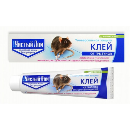 Клей от грызунов Чистый дом 130гр