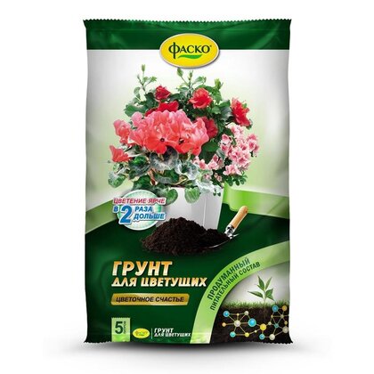Грунт Цветочное Счастье для цветущих Фаско 5л