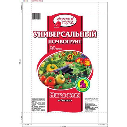Почвогрунт на основе биогумуса Универсальный 20л БиоТек